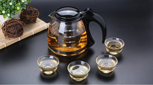 Heat resistant glass teapot 1200ml